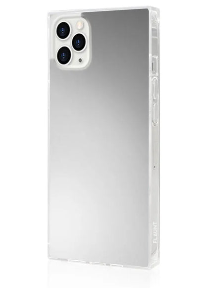SQUARE® Metallic Silver Mirror iPhone Case