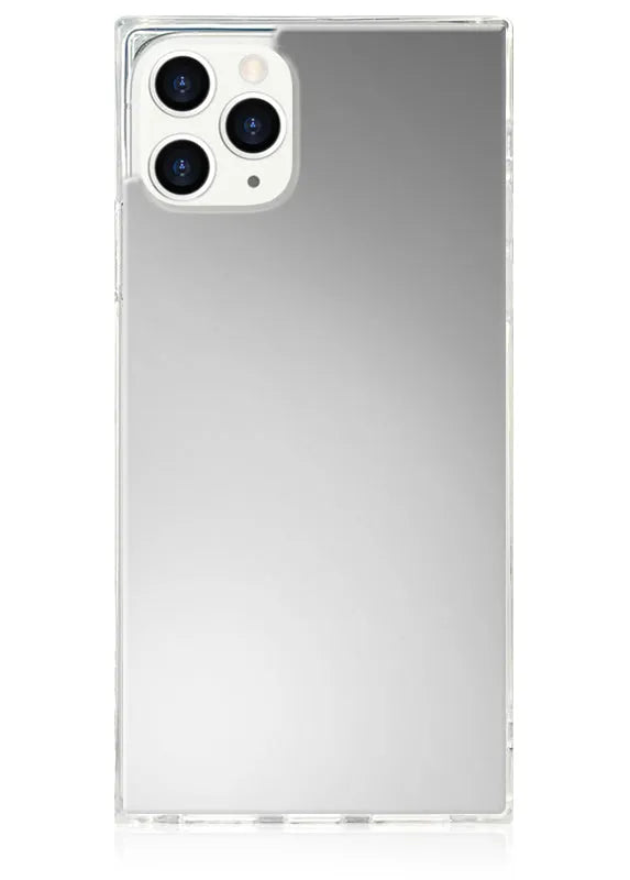 SQUARE® Metallic Silver Mirror iPhone Case