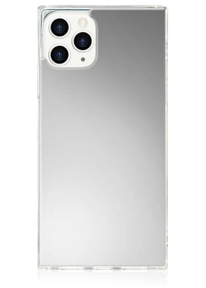 SQUARE® Metallic Silver Mirror iPhone Case