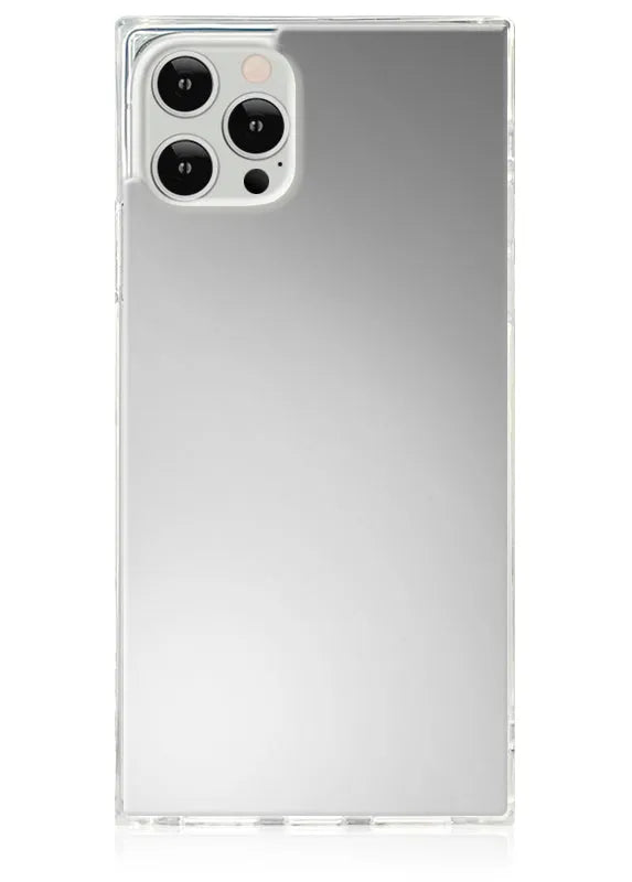 SQUARE® Metallic Silver Mirror iPhone Case
