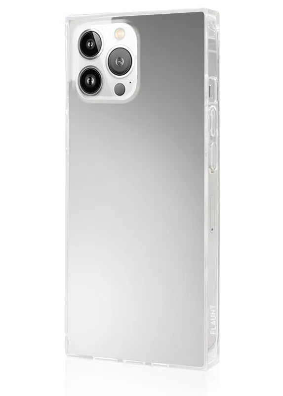 SQUARE® Metallic Silver Mirror iPhone Case