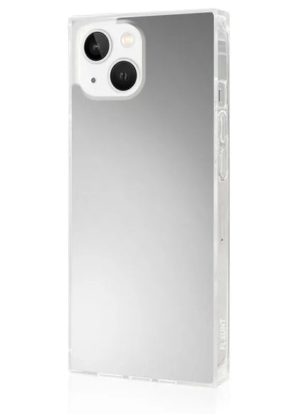 SQUARE® Metallic Silver Mirror iPhone Case