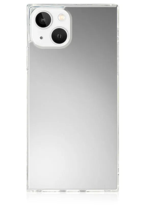 SQUARE® Metallic Silver Mirror iPhone Case