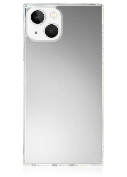 SQUARE® Metallic Silver Mirror iPhone Case