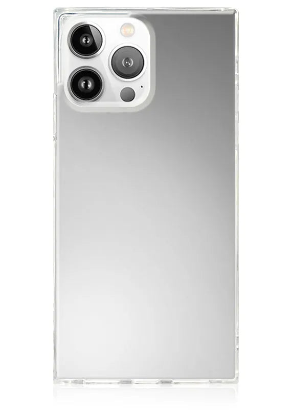SQUARE® Metallic Silver Mirror iPhone Case