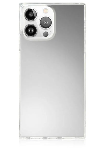 SQUARE® Metallic Silver Mirror iPhone Case