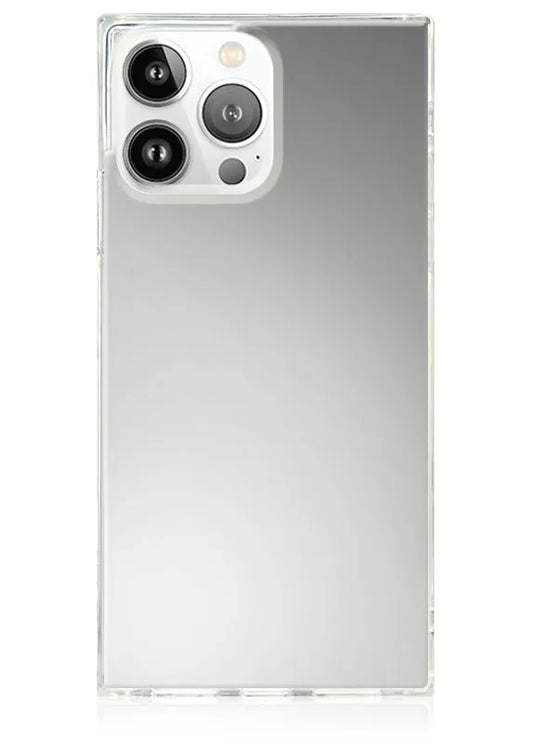 SQUARE® Metallic Silver Mirror iPhone Case