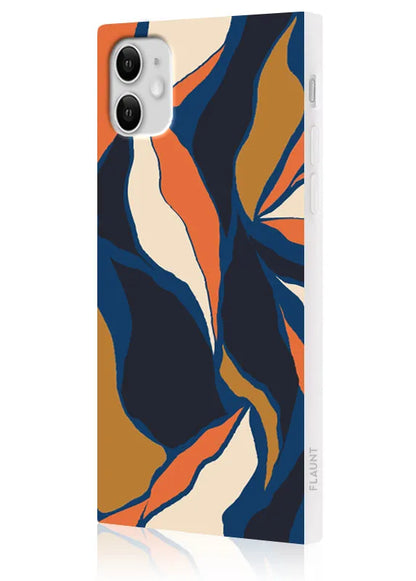 SQUARE® Navy Blossom iPhone Case