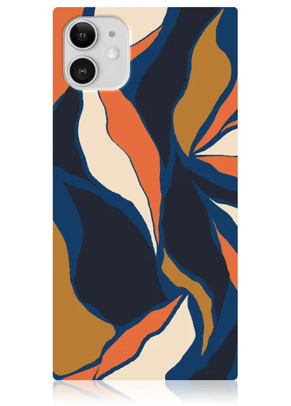 SQUARE® Navy Blossom iPhone Case