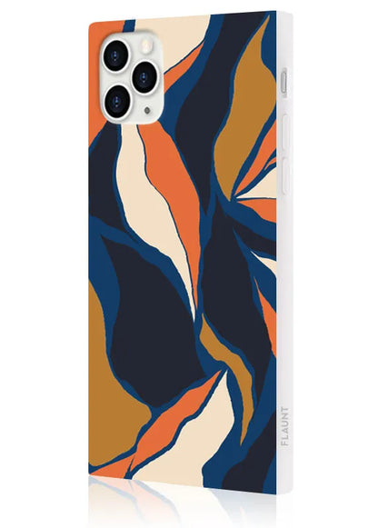 SQUARE® Navy Blossom iPhone Case
