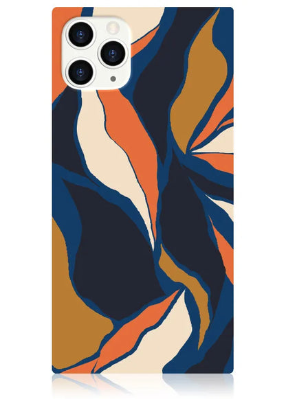 SQUARE® Navy Blossom iPhone Case