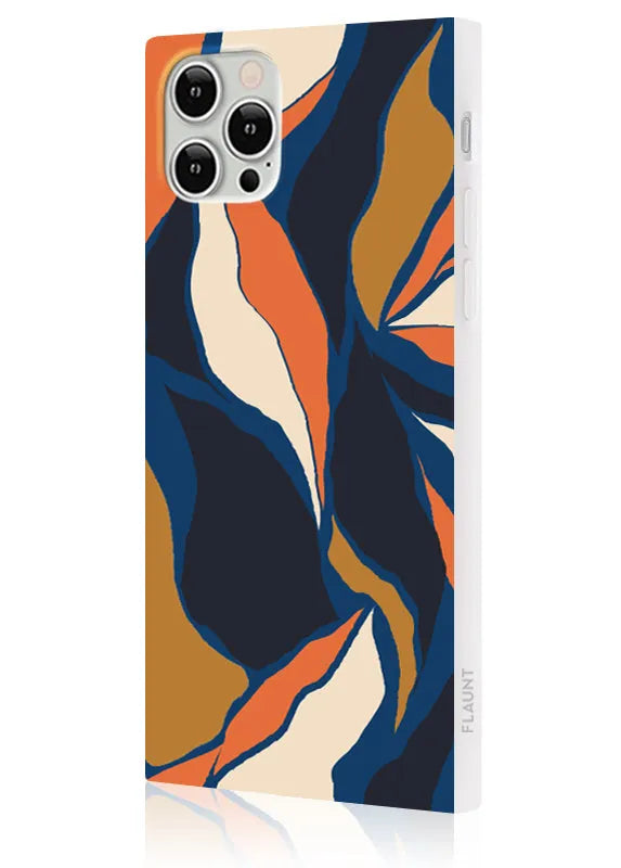 SQUARE® Navy Blossom iPhone Case