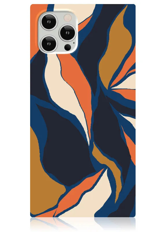 SQUARE® Navy Blossom iPhone Case