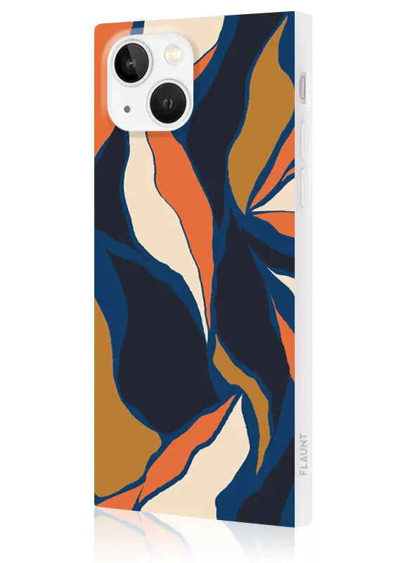 SQUARE® Navy Blossom iPhone Case