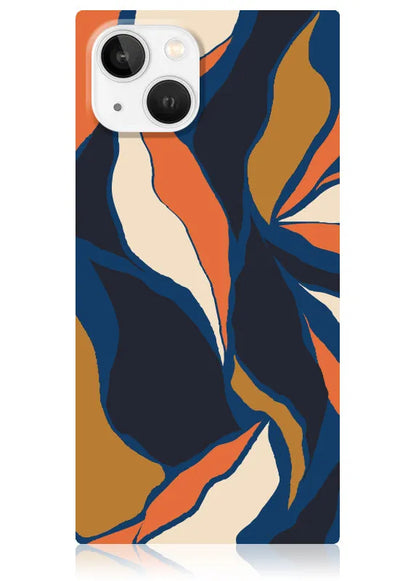 SQUARE® Navy Blossom iPhone Case