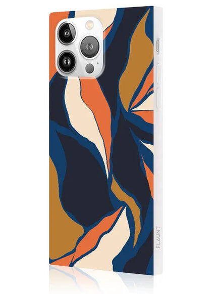 SQUARE® Navy Blossom iPhone Case