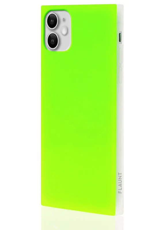 SQUARE® Neon Green iPhone Case