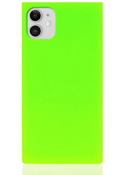 SQUARE® Neon Green iPhone Case