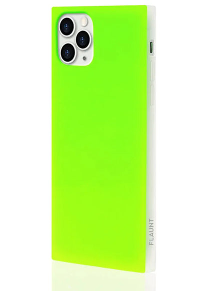 SQUARE® Neon Green iPhone Case
