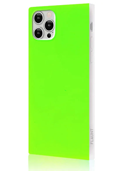 SQUARE® Neon Green iPhone Case