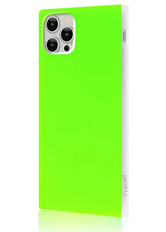 SQUARE® Neon Green iPhone Case