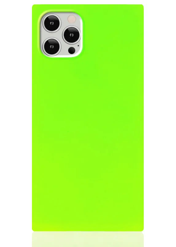 SQUARE® Neon Green iPhone Case