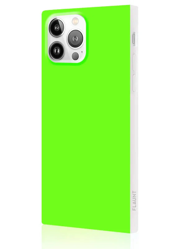 SQUARE® Neon Green iPhone Case