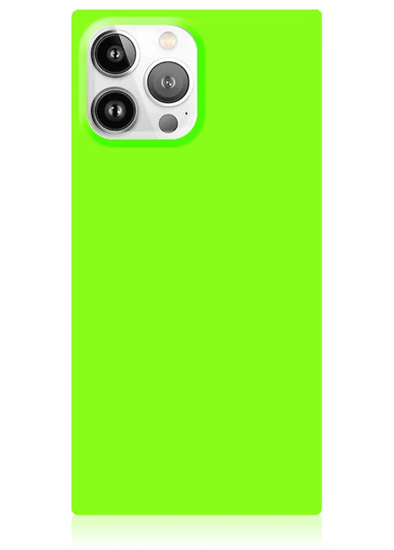SQUARE® Neon Green iPhone Case