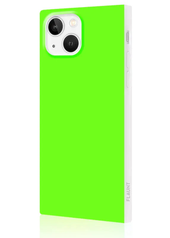 SQUARE® Neon Green iPhone Case