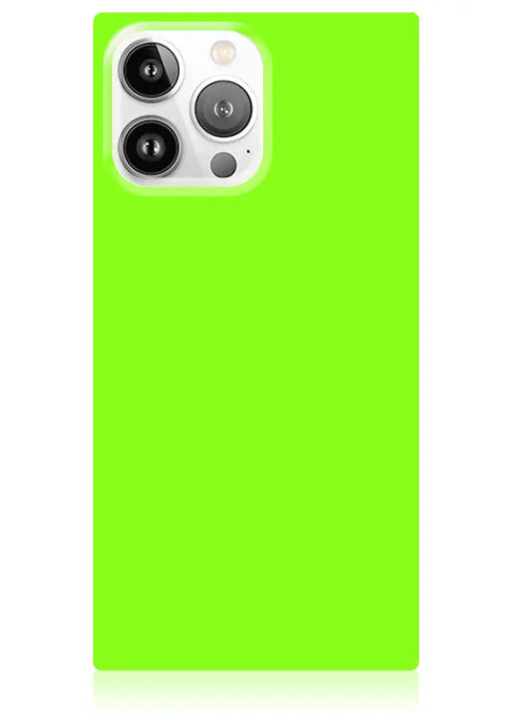 SQUARE® Neon Green iPhone Case