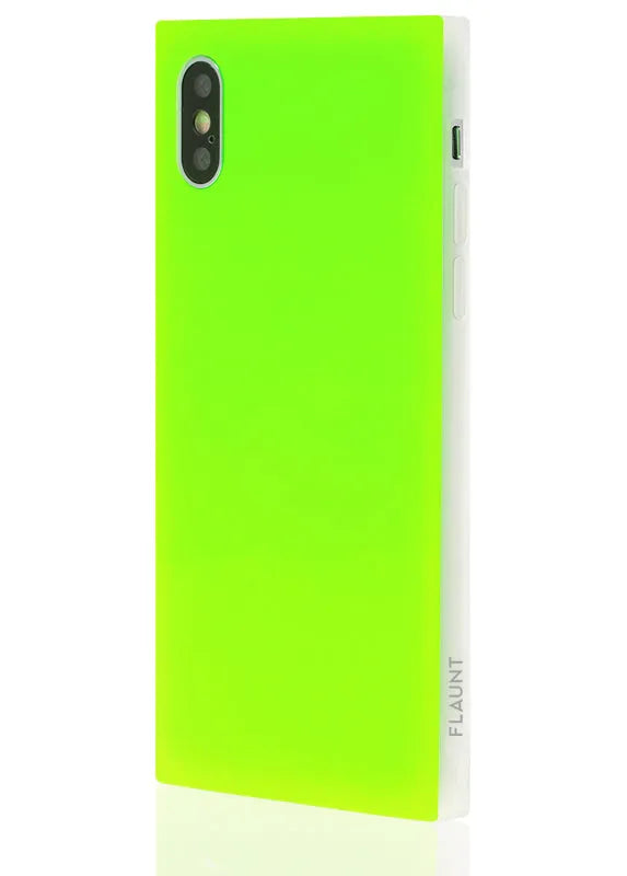 SQUARE® Neon Green iPhone Case
