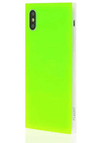 SQUARE® Neon Green iPhone Case