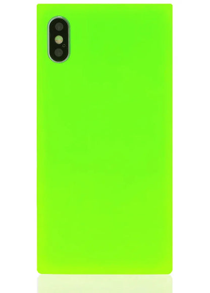 SQUARE® Neon Green iPhone Case