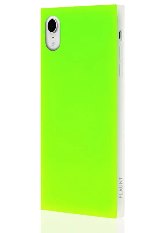 SQUARE® Neon Green iPhone Case