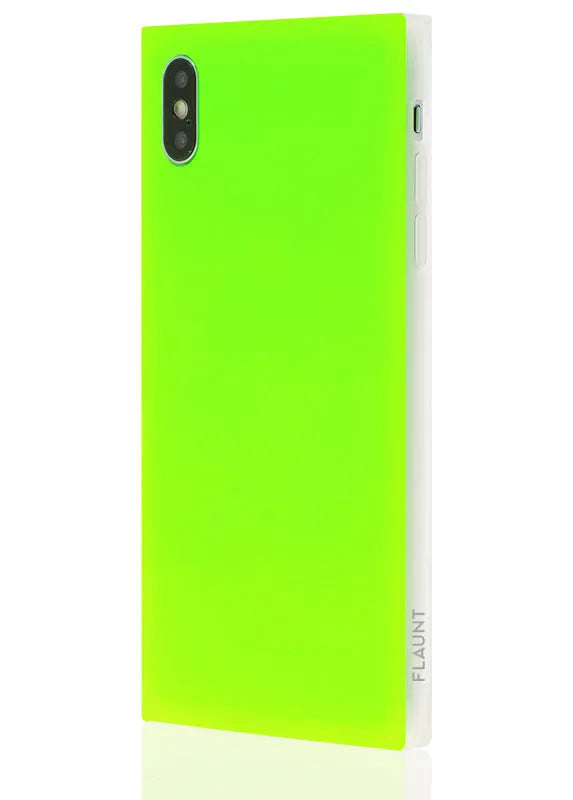 SQUARE® Neon Green iPhone Case