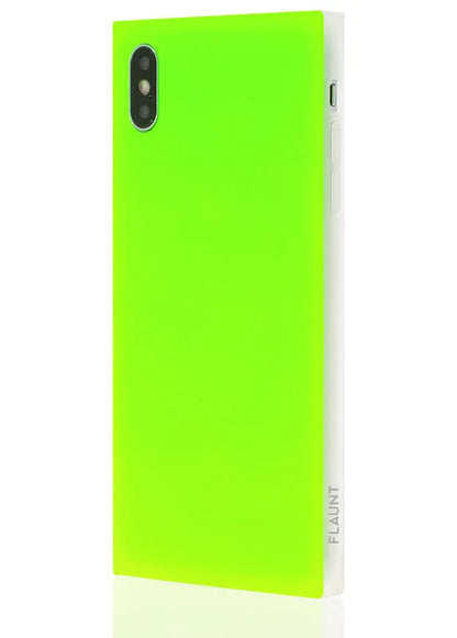 SQUARE® Neon Green iPhone Case