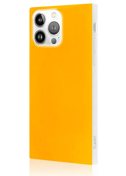 SQUARE® Neon Orange iPhone Case