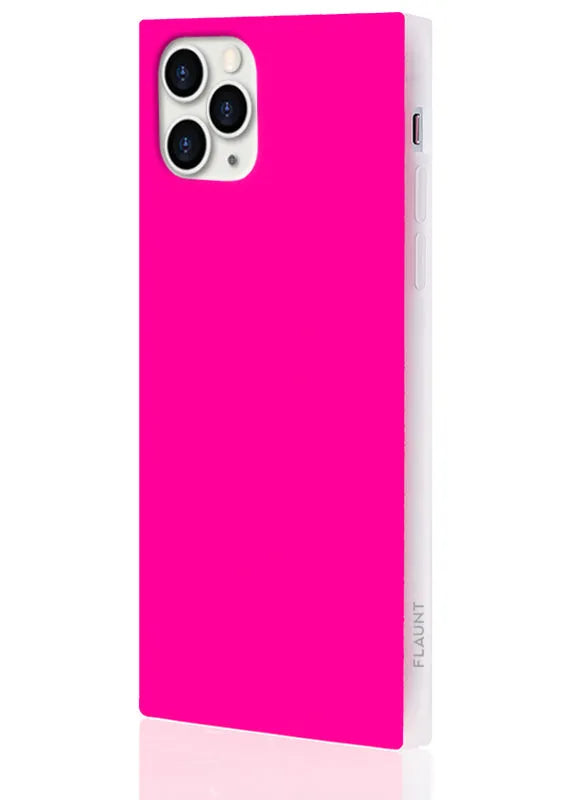 SQUARE® Neon Pink iPhone Case