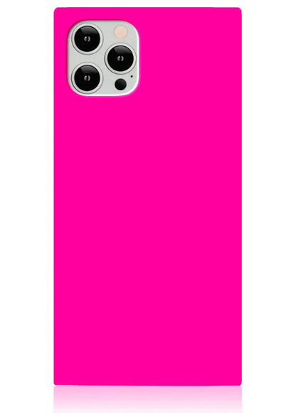 SQUARE® Neon Pink iPhone Case