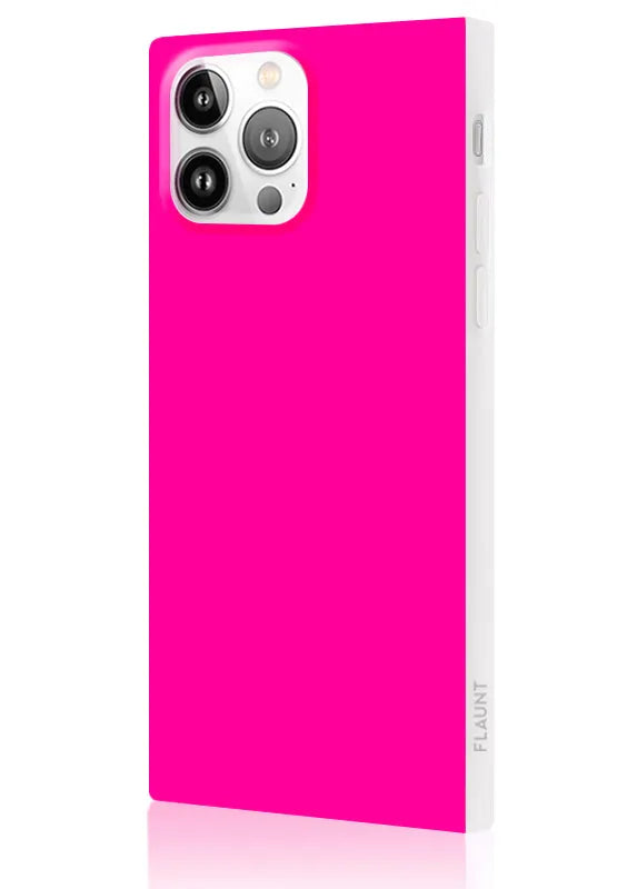 SQUARE® Neon Pink iPhone Case