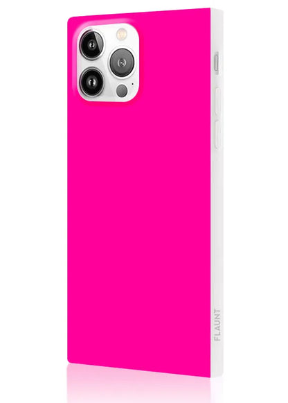 SQUARE® Neon Pink iPhone Case