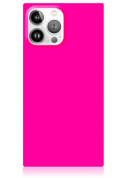 SQUARE® Neon Pink iPhone Case