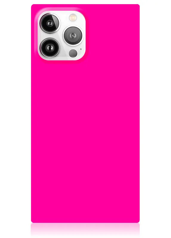 SQUARE® Neon Pink iPhone Case