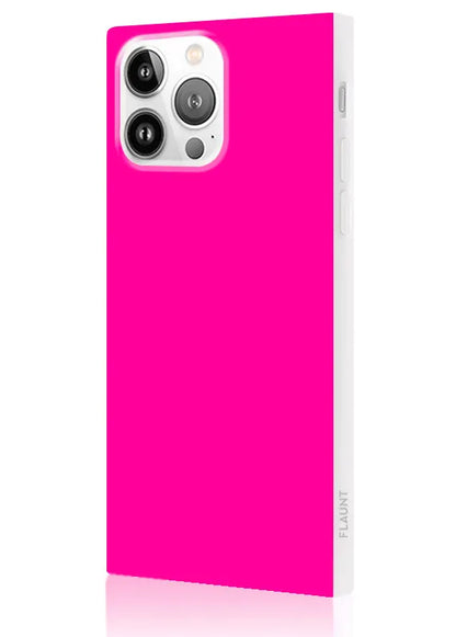 SQUARE® Neon Pink iPhone Case