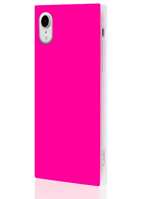 SQUARE® Neon Pink iPhone Case