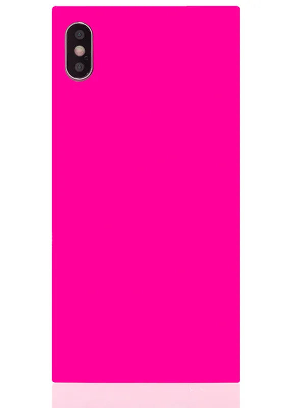 SQUARE® Neon Pink iPhone Case