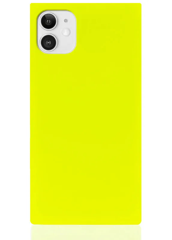 SQUARE® Neon Yellow iPhone Case