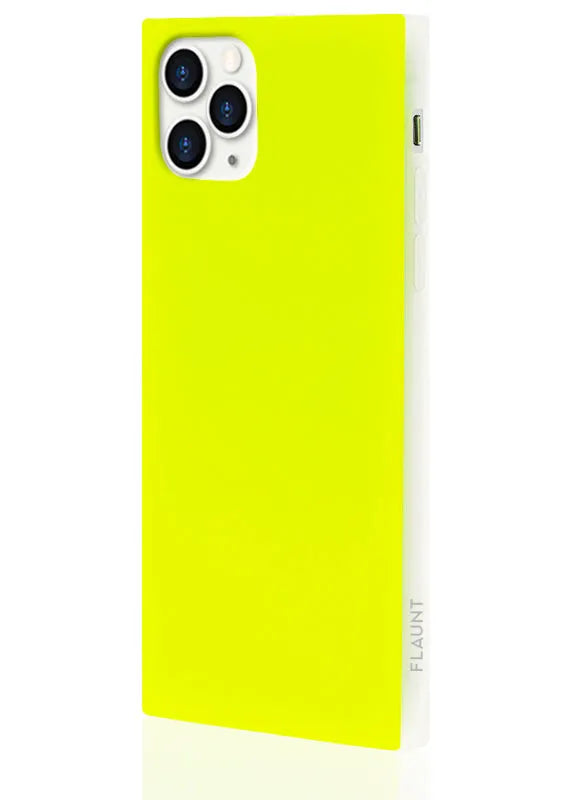 SQUARE® Neon Yellow iPhone Case