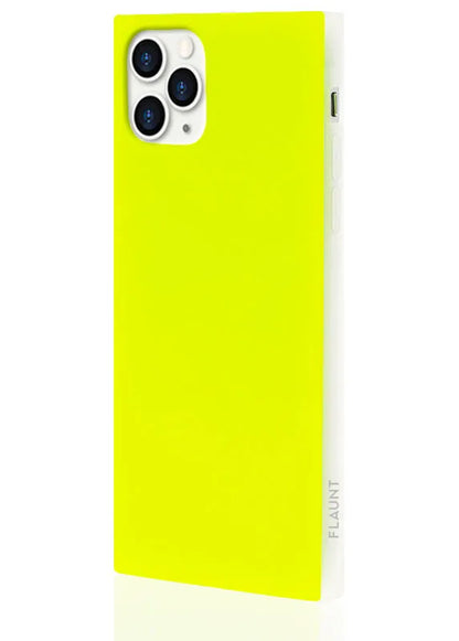 SQUARE® Neon Yellow iPhone Case