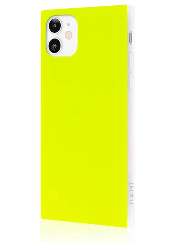 SQUARE® Neon Yellow iPhone Case